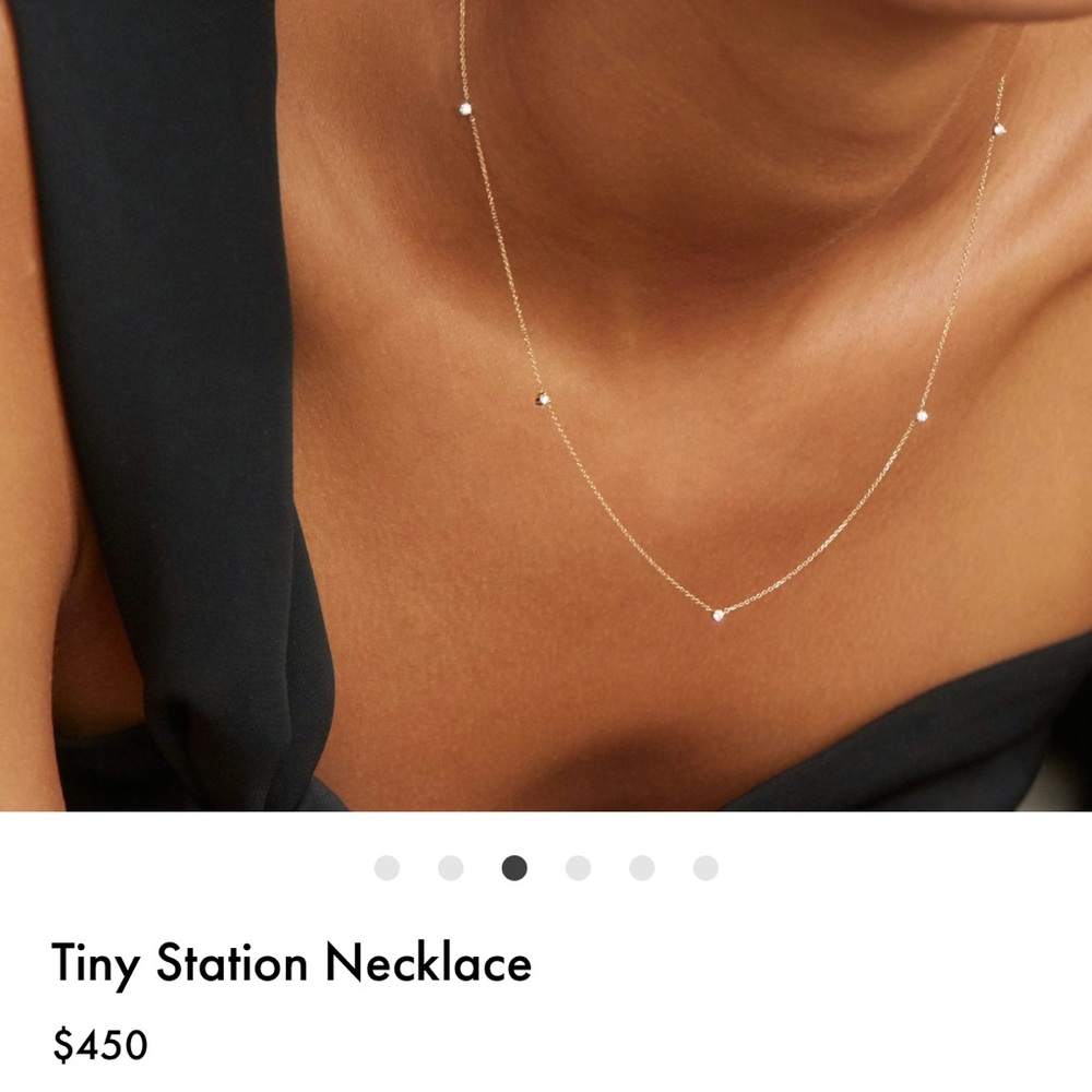 Tiny Station Diamond VRAI Necklace